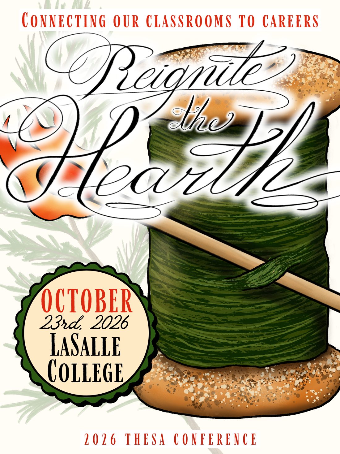 Reignite the Hearth — THESA Conference 2026 poster